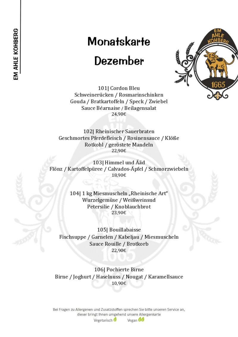 Foto der Monatskarte