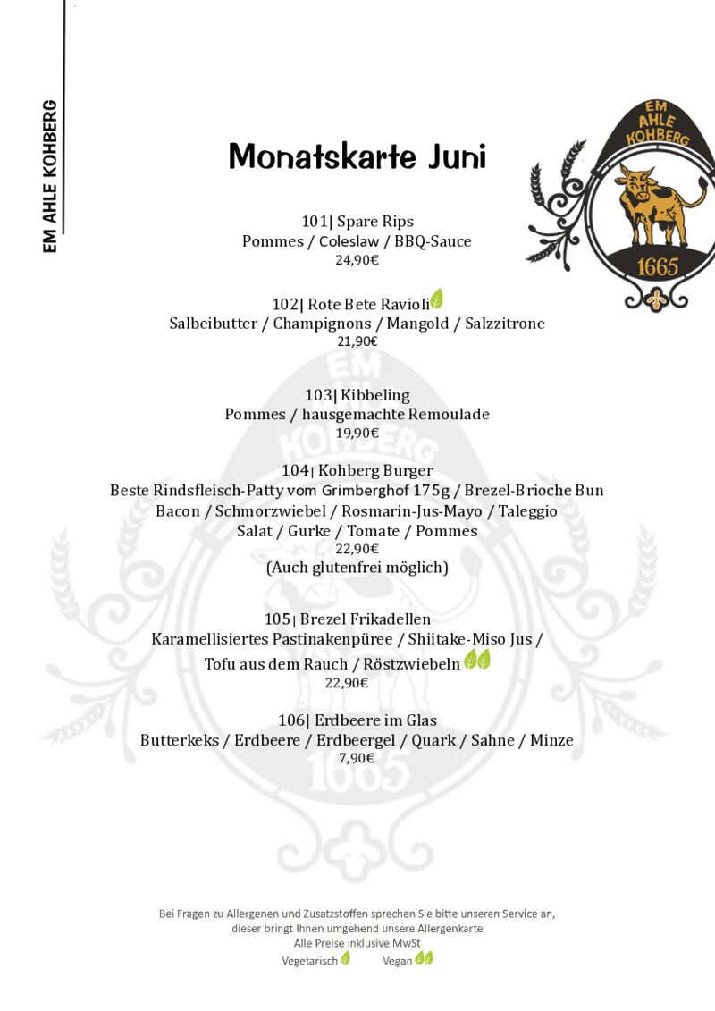 Foto der Monatskarte