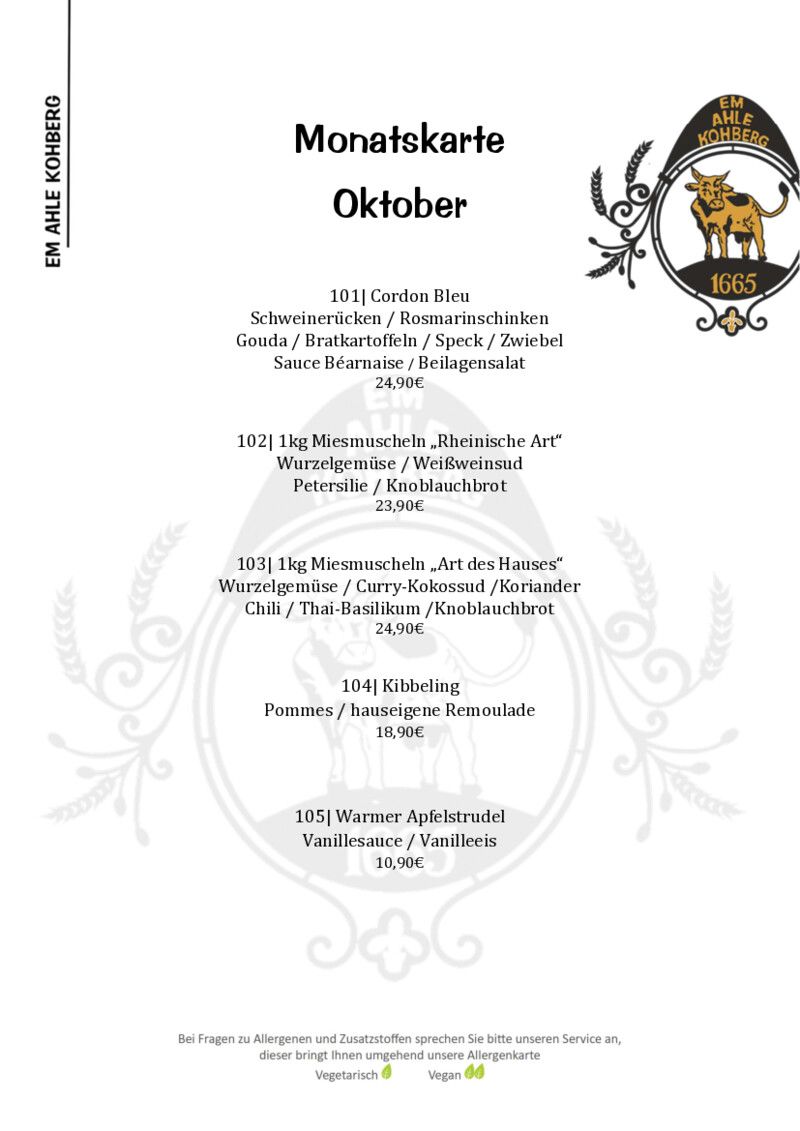 Foto der Monatskarte