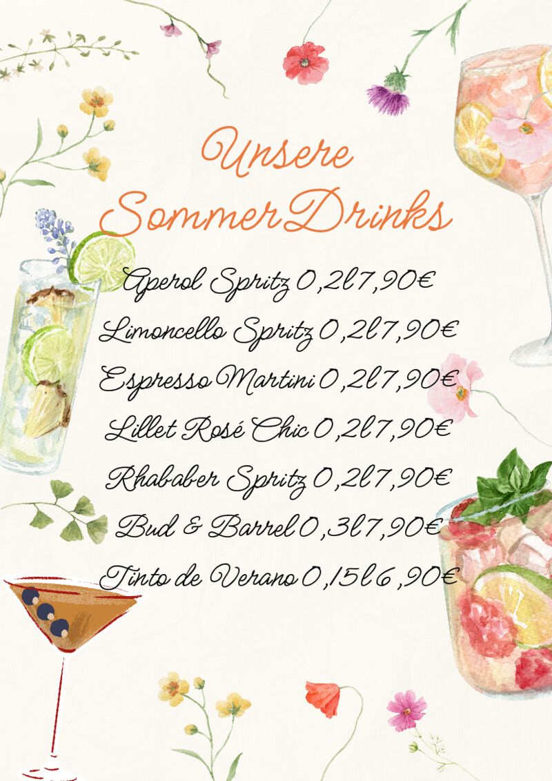 Foto der Sommerdrinks