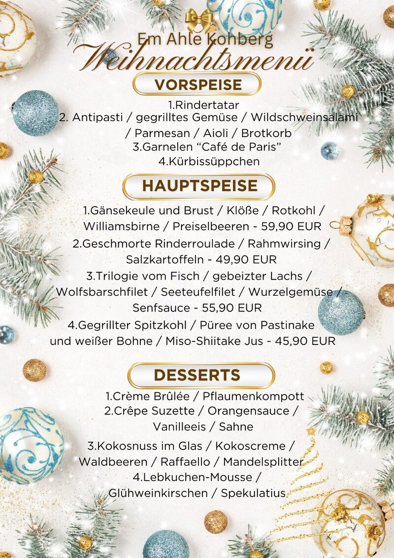 Weihnachtsmenu